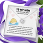To My Mother Puffer Our Bond Will Persist Funny Mother's Day Love Knot Necklace | Gift For Mother