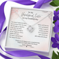 To My Unbiological Sister On My Wedding Day | Jewelry Gift for Sister of the Bride Wedding Day | Gift for Sister of the Bride Love Knot Necklace
