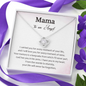 Mama To An Angel I Have You In My Heart Love Knot Necklace Loss of Baby Gift |  Pregnancy Loss Gift | Sorry For Your Loss Gift