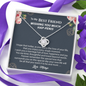 To My Best Friend Wishing You Much Hap-penis Funny Wedding Day Gift Necklace | Best Friend of the Bride Necklace, Best Friend to Bride Gift, Bride Jewelry Gift