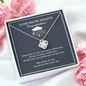 To Our Amazing Daughter Congratulations Love Knot Necklace, Gift for Graduation, Mom & Dad Graduation Gift