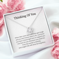 Thinking Of You Just Know You Have A Friend Right Here To Support You Love Knot Necklace | Loss of Baby Gift |  Pregnancy Loss Gift | Sorry For Your Loss Gift