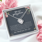 To my Daughter, You Are Going Places Love Knot Necklace | Gift for Daughter From Mom & Dad | Motivational Gift for my Daughter From your parents