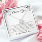 I Choose You Love Knot Necklace Gift | Gift for Girlfriend, Future Wife | Engagement Gift for Girlfriend, Fiance, Future Wife