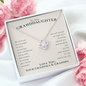 To Our Granddaughter Live Your Dreams Love Knot Necklace | Gift From Grandma & Grandpa | Granddaughter Birthday, Granddaughter Graduation