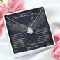 As I Sit in Heaven Love Knot Necklace, Loss of Husband Gift Memorial Gift | In Memory of Husband | Sympathy Loss of Husband Gift | Husband Memorial Gift