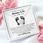 Mommy I Am On The Way Love Knot Necklace | Mom To Be Gift, Pregnancy Gift for Mom To Be, Mommy Gift From Baby Bump