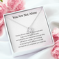 You Are Not Alone I Am Here For You Whenever You Need Me Love Knot Necklace | Loss of Baby Gift |  Pregnancy Loss Gift | Sorry For Your Loss Gift