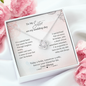 To My Sister On My Wedding Day Love Knot Necklace | Gift for Sister of the Bride Wedding Day | Gift for Sister of the Bride