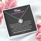 Mom You Are My Everything Love Knot Necklace | Gift to Mom from Daughter/Son |  Christmas, Birthday, & Mother's Day Gift to Mom