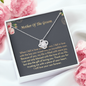 Mother Of The Groom I Will Love Your Son Forever Love Knot Necklace | Mother In Law Gift | Bride to Mother In Law Gift