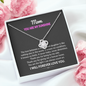 Mom You Are My Sunshine Love Knot Necklace | Gift to Mom from Daughter |  Christmas, Birthday, & Mother's Day Gift to Mom