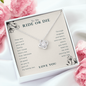 To My Ride Or Die Best Friend Love Knot Necklace | BFF, Best Friend, Unbiological Sister, Birthday Gifts, Best Friend Gift