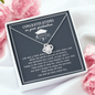 Congratulations On Your Graduation Love Knot Necklace, Gift for Graduation, Daughter/Niece Graduation Gift
