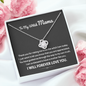 To My Witch Mama Thank You For Raising Me Love Knot Necklace | Gift to Mom from Daughter/Son | Christmas, Birthday, & Mother's Day Gift to Mom