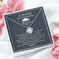 To My Niece Let The Adventure Begin Love Knot Necklace, Gift for Graduation, Aunt/Uncle Graduation Gift