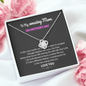 To My Amazing Mom In This Crazy World We Have Each Other Love Knot Necklace | Gift to Mom from Daughter/Son | Mother's Day Gift to Mom