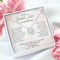 To My Beautiful Sister On My Wedding Day | Jewelry Gift for Sister of the Bride | Wedding Day Gift for Sister of the Bride Love Knot Necklace