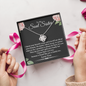 To My Soul Sister A Friend Like You Is Family Love Knot Necklace | Unbiological Sister Necklace, Bonus Sister Gift | Gift for Bestie, Best Friend Gift