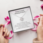 Planted On Earth Blooming in Heaven From The Womb To Eternity Love Knot Necklace | Loss of Baby Gift |  Pregnancy Loss Gift | Sorry For Your Loss Gift
