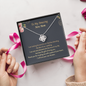 To My Amazing New Mom Thank You For Trusting Me Love Knot Necklace | Mother In Law Gift | Bride to Mother In Law Gift