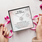 No Storm Lasts Forever Love Knot Necklace | Addiction Recovery Affirmation Gift, AA Recovery Gifts, NA Recovery Sobriety Gift
