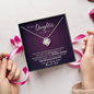 To Our Daughter You Are Our Biggest Achievement Love Knot Necklace | Daughter Birthday, Christmas, Graduation Gift | For Our Daughter Necklace