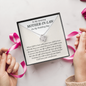 To My Amazing Mother-In-Law On My Wedding Day Love Knot Necklace Gift | Mother In Law Wedding Gift From Bride | Mother of the Groom Necklace | Future Mother in Law Wedding Gift | Sentimental Gift For Mother-In-Law