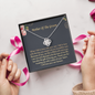 Mother Of The Groom I Will Love Your Son Forever Love Knot Necklace | Mother In Law Gift | Bride to Mother In Law Gift