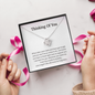 Thinking Of You Just Know You Have A Friend Right Here To Support You Love Knot Necklace | Loss of Baby Gift |  Pregnancy Loss Gift | Sorry For Your Loss Gift