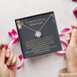 To My New Amazing Mother In Law I Will Love Your Son Forever Love Knot Necklace | Mother In Law Gift | Bride to Mother In Law Gift