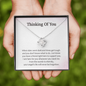 Thinking Of You Just Know You Have A Friend Right Here To Support You Love Knot Necklace | Loss of Baby Gift |  Pregnancy Loss Gift | Sorry For Your Loss Gift