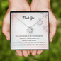 Thank You For Being My Rock Love Knot Necklace | Thank you gift, Gift for friend, Best friend gift, Best friend necklace