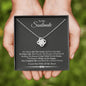 To My Soulmate Our Life Ain't No Fairy Tale But I Love You Cubic Zirconia Necklace | Gift From Partner To Soulmate