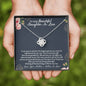To Our Beautiful Daughter-In-Law Love Knot Necklace, To Our Daughter-In-Law Gift On Wedding Day