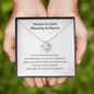 Planted On Earth Blooming in Heaven From The Womb To Eternity Love Knot Necklace | Loss of Baby Gift |  Pregnancy Loss Gift | Sorry For Your Loss Gift