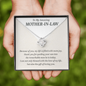 To My Amazing Mother-In-Law Love Knot Necklace Gift | Mother In Law Wedding Gift From Bride | Mother of the Groom Necklace | Future Mother in Law Wedding Gift | Sentimental Gift For Mother-In-Law