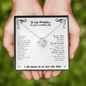 To My Daughter on Wedding Day from Mother in Heaven Love Knot Necklace | Gift from Deceased Mother of the Bride | Gift from Mother In Heaven on Wedding day