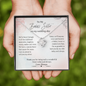 To My Badass Sister On My Wedding Day | Jewelry Gift for Sister of the Bride | Wedding Day Gift for Sister of the Bride Love Knot Necklace