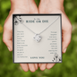 To My Ride Or Die Best Friend Love Knot Necklace | BFF, Best Friend, Unbiological Sister, Birthday Gifts, Best Friend Gift