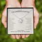 To Our Granddaughter Live Your Dreams Love Knot Necklace | Gift From Grandma & Grandpa | Granddaughter Birthday, Granddaughter Graduation
