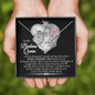 To My Badass Queen Wife Love Necklace | Biker Gifts for Wife, Harley Motorcycle Life Gift from Husband