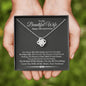 To My Beautiful Wife Happy 10th Anniversary Cubic Zirconia Necklace | Gift From Husband To Wife | 10th Anniversary Gift