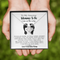 Mommy I Am On The Way Love Knot Necklace | Mom To Be Gift, Pregnancy Gift for Mom To Be, Mommy Gift From Baby Bump