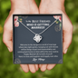 To My Best Friend Who Is Getting Married Wedding Day Gift Necklace | Best Friend of the Bride Necklace, Best Friend to Bride Gift, Bride Jewelry Gift
