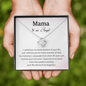 Mama To An Angel I Have You In My Heart Love Knot Necklace Loss of Baby Gift |  Pregnancy Loss Gift | Sorry For Your Loss Gift