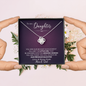 To Our Daughter You Are Our Biggest Achievement Love Knot Necklace | Daughter Birthday, Christmas, Graduation Gift | For Our Daughter Necklace