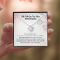 With Faith You Can Move Mountains Graduation Gift Love Knot Necklace | Affirmation Necklace | Encouragement Gift | Motivational Gift