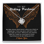 To My Riding Partner Harley Davidson Lovers Cubic Zirconia Necklace Gift, Bikers Necklace Motorcycle Gifts For Women, Gifts For Motorcycle Riders