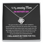 To My Amazing Mom Our Hearts Are Connected Forever Love Knot Necklace | Gift to Mom from Daughter/Son | Mother's Day Gift to Mom